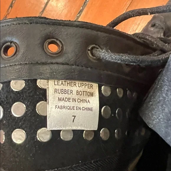 Jeffrey Campbell Black Studded Moto Boots - Picture 2 of 5